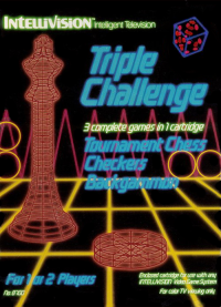 Triple Challenge Intellivision US box art